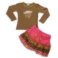thumbnail image 2 of Mish - Little Girls Long Sleeve Skirt Set 42159-10 (Brown Pink), 2 of 2