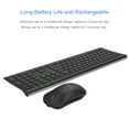 thumbnail image 4 of Arteck 2.4G Wireless Keyboard and Mouse Combo Stainless Steel Ultra Slim Full Size Keyboard Keyboard and Ergonomic Mice for Computer Desktop PC Laptop, 4 of 7