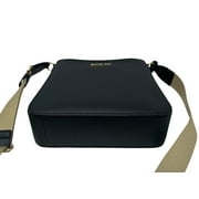 Michael Kors Women’s Leather Crossbody Messenger Bag, Black