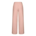 thumbnail image 4 of Levmjia Women's Jeans Plus Size Pants Summer Women Casual Solid Pants Comfortable Elastic High Waist Casual Beach Pants Pink, 4 of 7