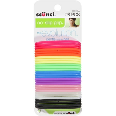 Scunci No Slip Grip Hair Ties The Evolution 28 Count Scunci No Slip Grip Hair Ties The Evolution 28 Count