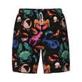 thumbnail image 4 of Lsque Mens Swim Trunks Animals Under Water Pattern - Bathing Suit Compression Liner - Beach Swim Shorts Swimwear - (S-3XL) - Stretch Quick Dry -3X-Large, 4 of 9