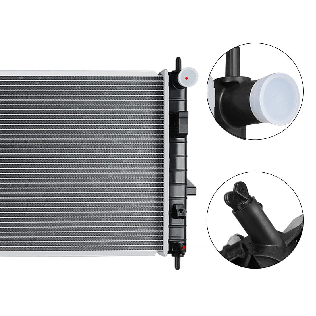 RVNI Radiator for 2005-2010 Chevrolet Cobalt Pontiac G5/2003-2007 Saturn Ion 2.0 2.2 2.4L Aluminum