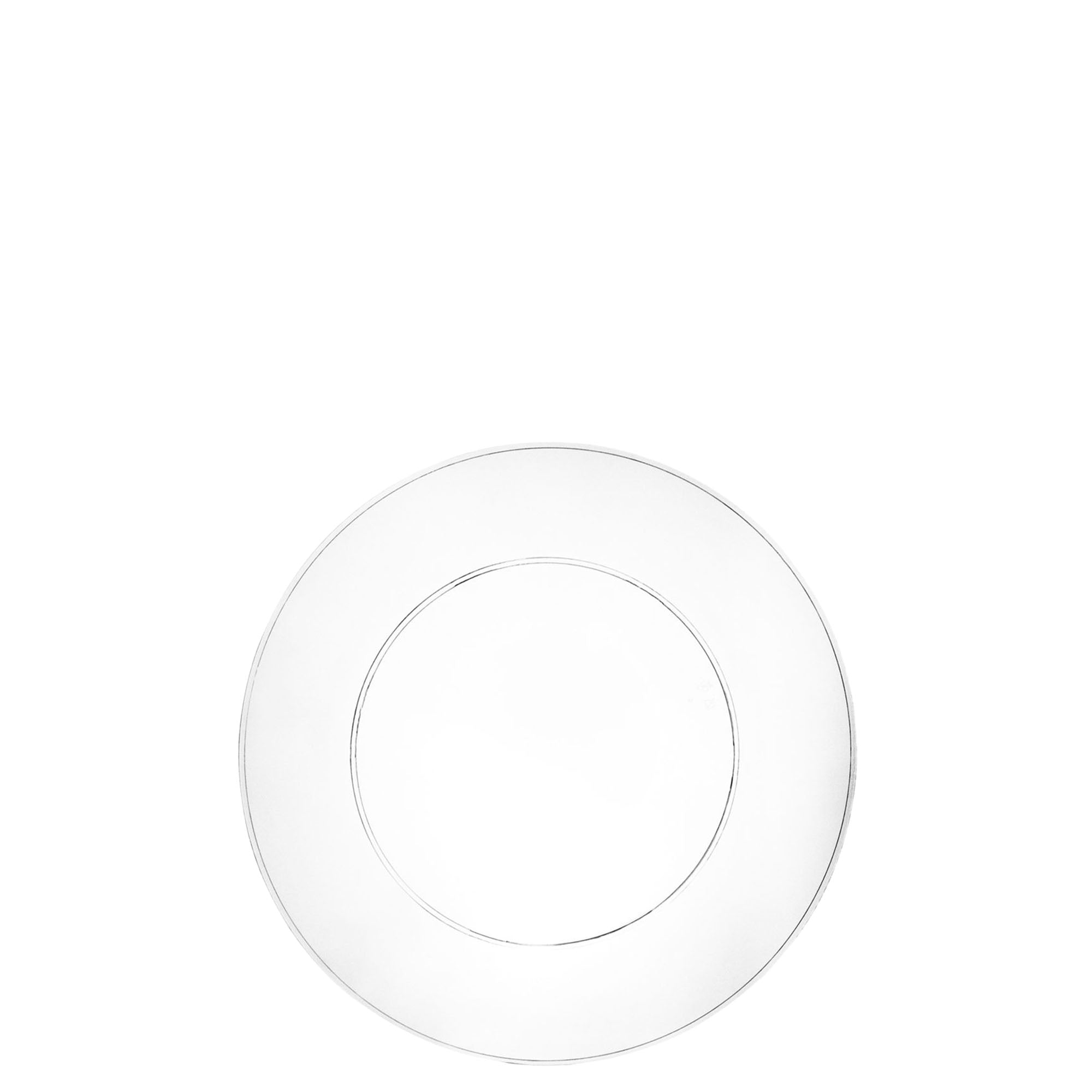 (10 PACK) EcoQuality 6" inch Round Clear Plastic Plates Mod Collection