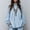 A1 Light Blue, variant on Women’s Lace Flared Long Sleeve Blouse Lace Poplin Ruffle Mesh Crew Neck Swing Babydoll Tops Elegant Loose Boho Shirts Bohemian Vintage Casual,Countryside Hiking,Boho Music Festivals Light Blue