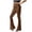 Brown, variant on LYXSSBYX Flare Pants for Women Women's Casual Pantsbell-bottoms Solid Waist Long Pants