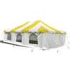 Party Tents Direct Weekender Outdoor Canopy Pole Tent w/Sidewalls, Yellow, 20 ft x 30 ft
