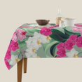 thumbnail image 3 of Wukai Orchids Flowers Waterproof Tablecloth for Kitchen Dining, Fits Square Tables for 2-4 Seats -60"x60", 3 of 7