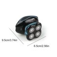 thumbnail image 3 of Suncoda Mini Shaveraver, Mini Portable Body Wash Head USB Rechargeable Men's Beard Knife, 3 of 7