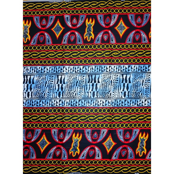 Atoghu Toghu African Fabric by The Yard, Cotton Ankara, Mud Cloth Print, Ndop, Bamileke, Bamenda, Cameroon Traditional Wedding Clothing, Decor, Upholstery, Quilting, Craft, Sewing
