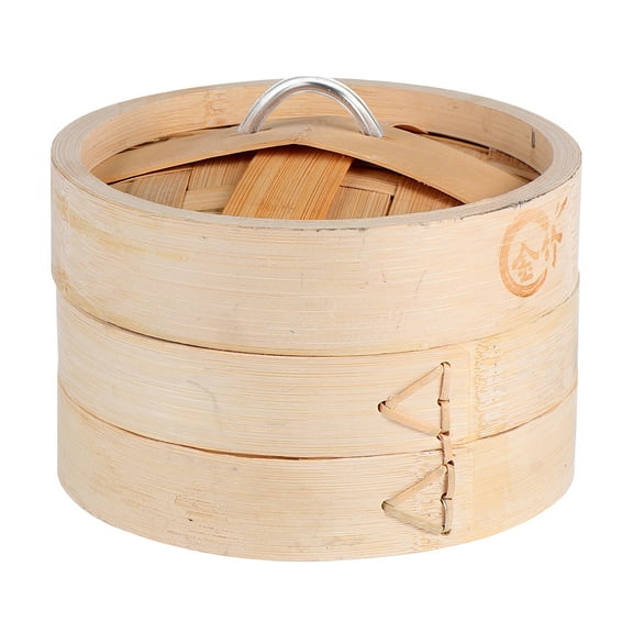 1 Set Bamboo Food Steamer Kitchen Premium Steamer Handmade Steamer Basket
