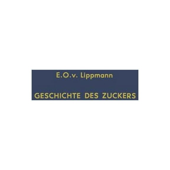 Geschichte Des Zuckers, (Paperback)