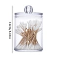thumbnail image 3 of Wiueurtly 2Pcs Cotton Cotton Jewelry Storage Box Round High Transparent Storage Tank, 3 of 3