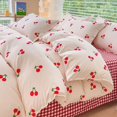 thumbnail image 2 of Ins Style Bedding Set Fashion Solid Color Washable Duvet Cover Without Comforter Pillowcases Sheet for Student Soft Home Textile, 2 of 7