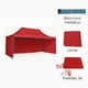 thumbnail image 3 of Ilios Innova | Toldo Plegable Rojo 3x4.5 con Paredes Laterales, Impermeable y Resistente al Calor, Velcro de Ajuste, Ideal para Exterior., 3 of 9