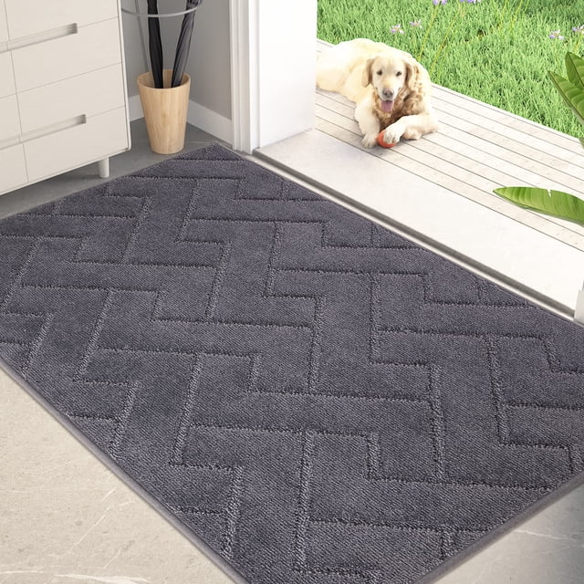 Felpudo PURRUGS Dirt Trapper 34 x 59 cm, antideslizante, color gris