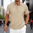 thumbnail image 2 of RMGVDSD Polo Shirts for Men Summer Casual Knit Polo Shirt Short Sleeve Button Down Shirt Business Leisure Collared Shirt Regular Fit Golf Shirts Stylish Tee Shirts, 2 of 7