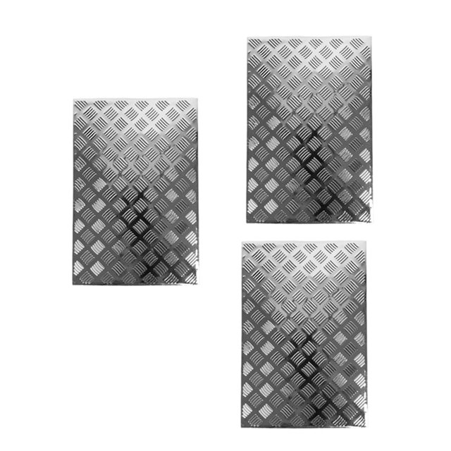 3X para D12 1/10 Piezas de Actualización de Coche RC Cubierta Trasera del Maletero Placa Antideslizante Accesorios de Placa Decorativa