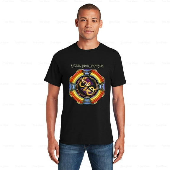 WéarCLOTHING Electric Light Orchestra ELO T-Shirt Cotton, Black, Shirt, For, Unisex, Music, Rock, Band , for Unisex, up to size 5XL