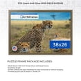 thumbnail image 2 of ArtToFrames 38x26 Inch - 97x66 CM Silver Puzzle Frame for 2000 piece Puzzles.1.63 Inch Custom Wood Puzzle Frames, Ornate Silver with Bead - Comes with Economy Acrylic, 2 of 6