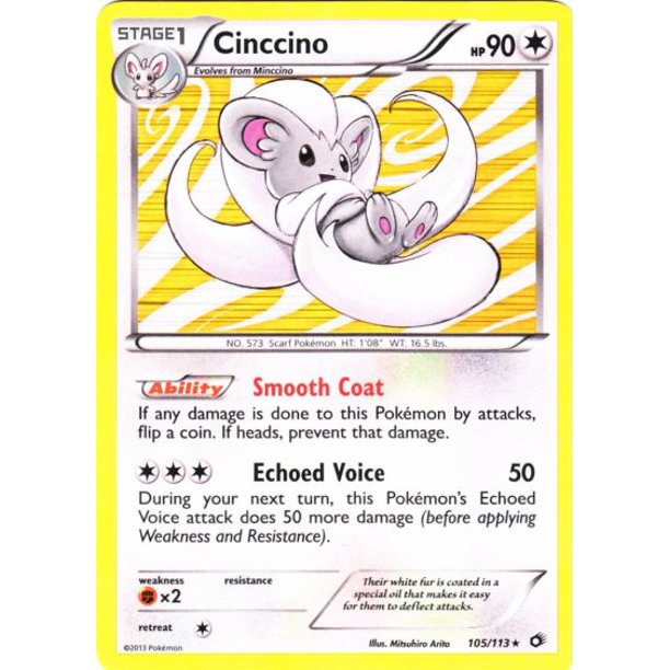 Pokemon Legendary Treasures Cinccino 105 Walmart Com