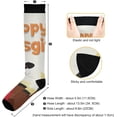 thumbnail image 3 of GZHJMY Thanksgiving Turkey 20-30mmHg Compression Socks for Men & Women, Knee High Stockings for Running, Sport, Hiking & Travel, 3 of 7