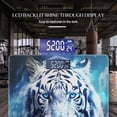 thumbnail image 3 of High Precision Body Weight Scale Smart Bathroom Scales with Large LCD Display(400lbs),Decorative for Bedroom-Tiger Vector Graffiti Style Blue Splashes With Angry Expression, 3 of 4