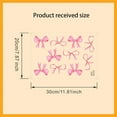 thumbnail image 2 of Farcauo 8Sheet/80pcs Pink Bowtie Wall Stickers and Decals for Bedroom and Bathroom Bow Room and Wall Decor Coquette Room Decor for Bedroom Bow Sticker, 2 of 4