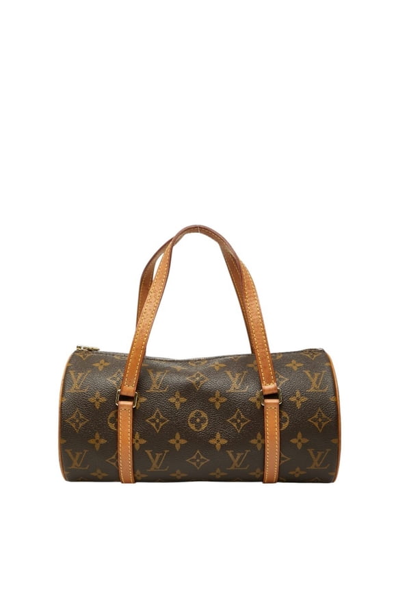Pre-Owned Louis Vuitton Monogram Papillon 26 Handbag M51386 Brown Leather Women's LOUIS VUITTON