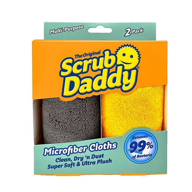 Microfibra Scrub Daddy absorbentes multiusos suave 2 pzas