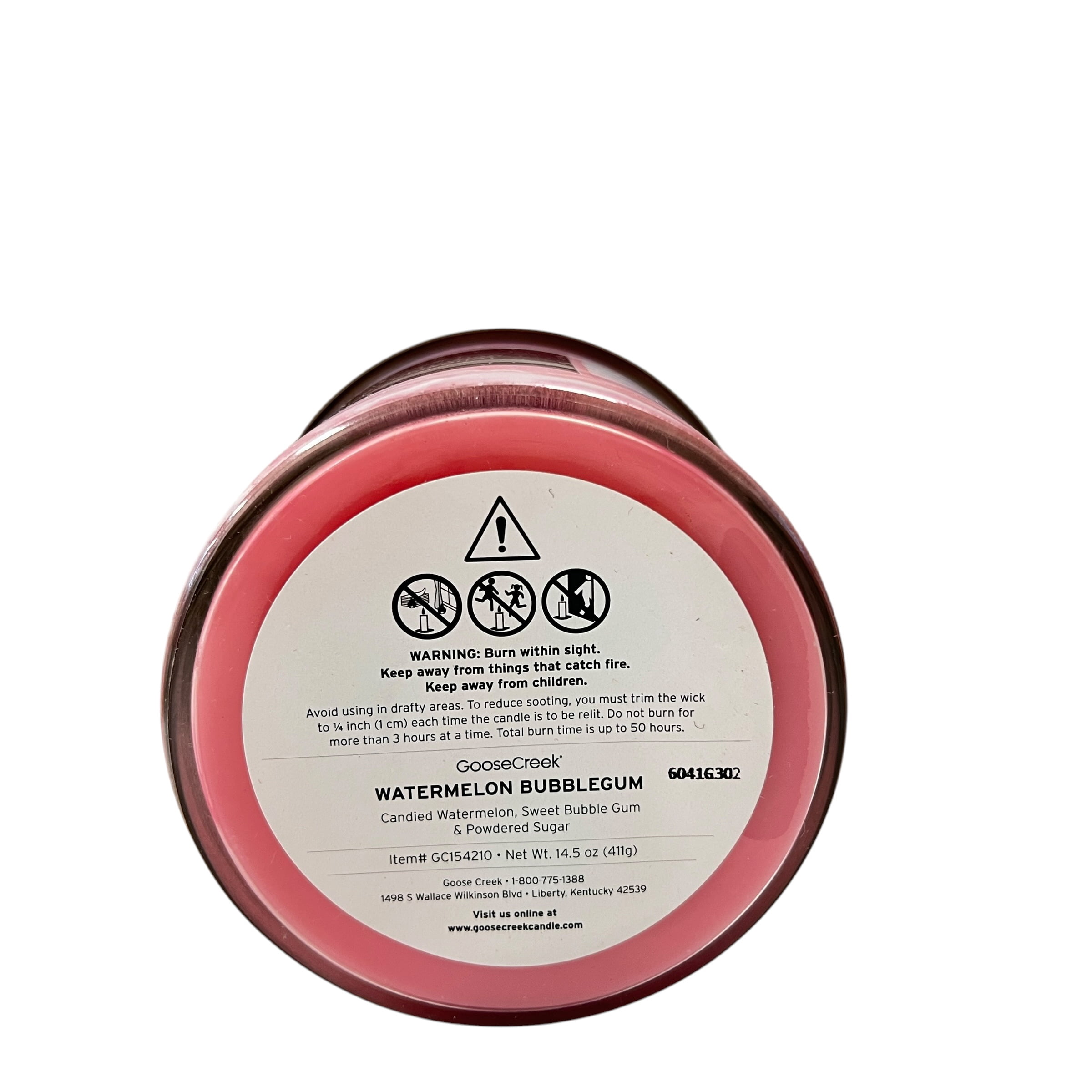 Goose Creek Watermelon Bubble Gum Scented 3 Wick Candle 14.5 oz