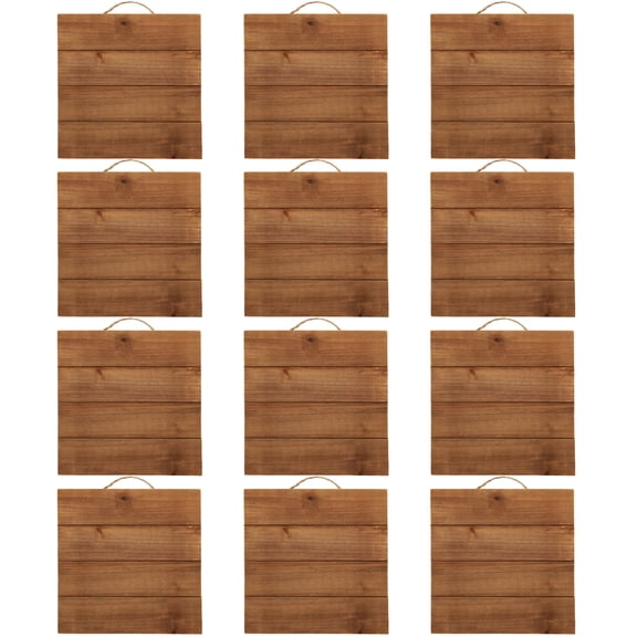 10â€ x 10" Square Wood Pallet Plaque by Make Market - Unfinished Hanging Decorative Sign - Bulk 12 Pack