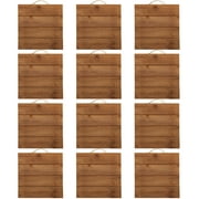 10 x 10" Square Wood Pallet Plaque by Make Market - Unfinished Hanging Decorative Sign - Bulk 12 Pack