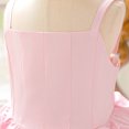 thumbnail image 6 of HJYCHN Dresses for Girls Spaghetti Strap Square Neck Party Dress with Pleated Bodice and Layered Ruffled Skirt for Kids Dress 3-4 Years, 6 of 9