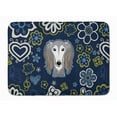 thumbnail image 1 of Carolines Treasures BB5080RUG Blue Flowers Saluki Machine Washable Memory Foam Mat, 1 of 4