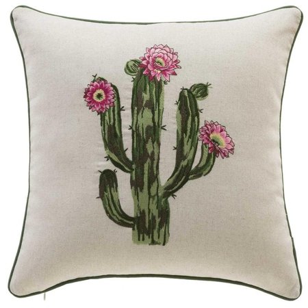 Cactus Embroidery Throw Pillow Walmart Com