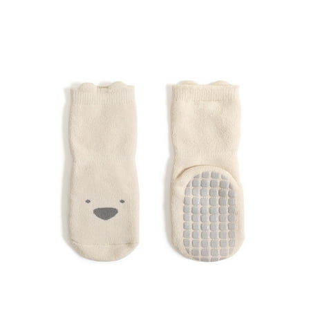 

QYZEU Toddler Socks Medias Baby Girl And Non-Slip Floor Boys Indoor Warm Socks Thickened Ring Socks Baby Girls Walking Wool Baby Care