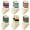 Multicolor Stripes, variant on 6 Pairs Toddler Grip Socks, Non-Slip Striped Crew Cotton Rtro Seamless Socks for Baby Boys Girls, Size 3M-5T