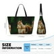 thumbnail image 4 of Fotbe Squirrels Eating Peanuts On The Tree Bolsa de Viaje para Playa - Resistente al Agua, Bolsa Tote de Gran Capacidad y Ligera con 7 Bolsillos para Mujeres y Hombres, 4 of 7