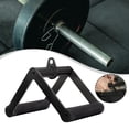 thumbnail image 4 of Agarre Doble D para Barra de Cable Máquina Accesorio Ergonómico Antideslizante Acero Resistente Triangular Metálico Adecuado para Ejercicios de Espalda y Tríceps en Gimnasio en Casa, 4 of 7