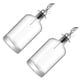 thumbnail image 5 of Monstrate 2 piezas de botella de aceite de vidrio sellada a prueba de fugas lavable salsa de soja cocina dispensador de vino contenedor Plata 350ml 2Conjunto, 5 of 6