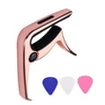 thumbnail image 1 of Capo TC-02 Capo de guitarra multifuncional Aleación de zinc con extractor de pasadores de puente Ranura para púas de guitarra 3 piezas Púas de guitarra para guitarras eléctricas acústicas Bajo Tomshoo Capo, 1 of 6