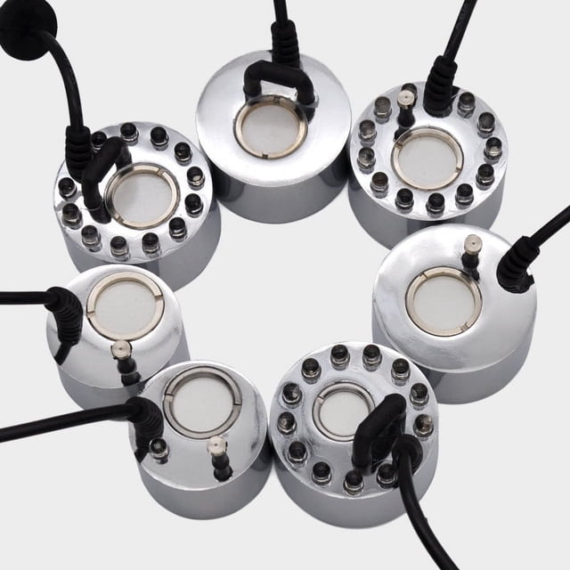 Accesorios atomizadores de humidificador de aire ultrasónico de plástico de aleación de zinc de 24 V, cabezal atomizador de 16 mm y 20 mm, hoja atomizadora