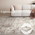 thumbnail image 3 of Alfombra LOVORAL, lavable, 160 x 230 cm, moderna, color marrón abstracto, 3 of 7