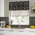 thumbnail image 4 of 2 Pack Valances for Window, Black Dinosaur Short Curtains for Kitchen Bedroom Living Room, Vintage Letters Farm Animals Rod Pocket Small Window Treatment Valance Drapes 60 x 18 Inch, 4 of 8