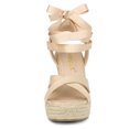 thumbnail image 2 of BLISSFUL STEP Sandales Compensées à Plateforme Espadrille à Lacets pour Femmes à Brides Croisées, 2 of 7