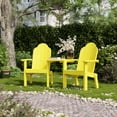 thumbnail image 2 of Wildridge Classic Deck Chair Tete-A-Tete, Lemon Yellow - Outdoor Weather Resistant HDPE Furniture for Patio, 2 of 4