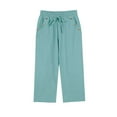 thumbnail image 5 of JJHGVB Cotton Linen Capris for Women Womens Long Shorts Women Linen Shorts Baggy Shorts Women Beach Boho Casual Pants Linen Bermuda Shorts for Women Womens Linen Shorts Below the Knee Green 2 2XL, 5 of 5