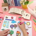 thumbnail image 4 of 20pcs Kids Drawing Stencils Set, Reusable Wooden DIY Painting Templates for Arts and Crafts, Suitable for Scrapbooking, Airbrushing, Fabric and Cake Decoration, Perfect for Classroom and Home Use, 4 of 8