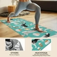 thumbnail image 4 of Husky and Coffee Hot Yoga Mat Towel Non Slip for Hot Yoga - Quick-Drying Yoga Mat Cover with 4 Corner Pockets with Travel Bag - Hot Yoga Towel Non Slip Grip Moisture Wicking Sweat 70"x26", 4 of 6